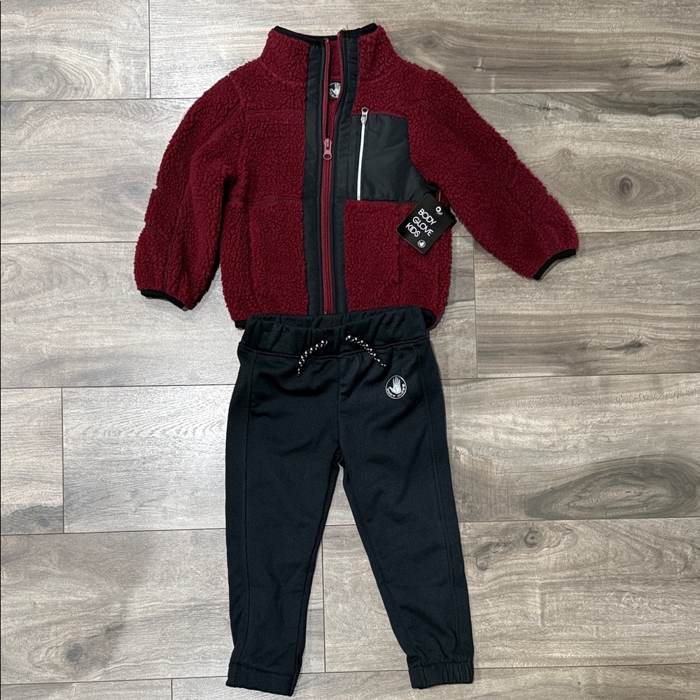 Body Glove Burgundy and Black Kids Joggers